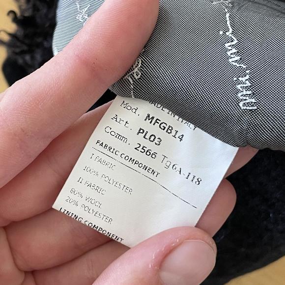 Mi Mi Sol KIDS designer made in Italy black shaggy vest top - Picture 7 of 7